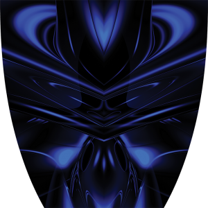 Custom Cyber Ghost Blue Graphics