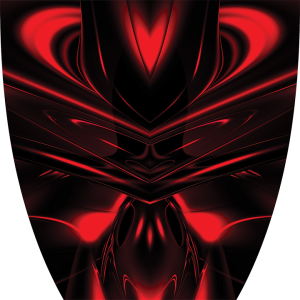 Custom Cyber Ghost Red Graphics