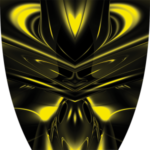 Custom Cyber Ghost Yellow Graphics