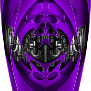 Custom Jet Purple Graphics
