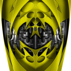 Custom Jet Yellow Graphics