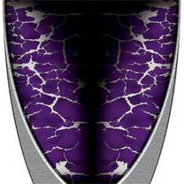 Custom Brushed Metal Purple Graphics