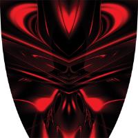 Custom Cyber Ghost Red Graphics