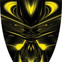 Custom Cyber Ghost Yellow Graphics