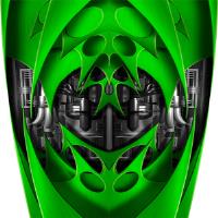 Custom Jet Green Graphics