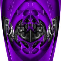 Custom Jet Purple Graphics
