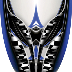 Custom Adrenaline Rush Blue Graphics