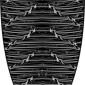 Custom Barbed Wire Black Graphics
