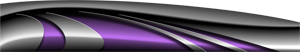 Custom Polished Steel Purple Graphics
