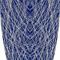 Custom Abstract Lines Blue Graphics