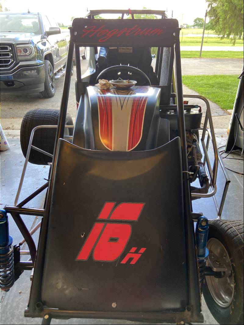 2007 Sawyer Chassis with a Yamaha R6 600 Micro Sprint Car Lettering from Will H, IN