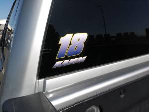Kamm Racing 2014 Silverado Crew Cab tow vehicle. Lettering from Mark K, CA