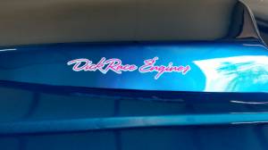 1991 Ford Mustang Dick race engines on hood scoop, Be.00 Take .00 on the dash Lettering from Travis V, MI