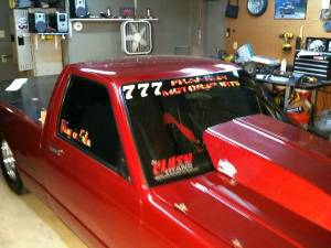 Chevy Drag Truck Stickers
